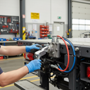 Valveblock (right) safety valve HACO to suit Dhollandia V130.R - Main Product Image