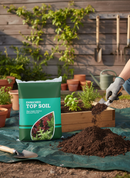Premium Enriched Top Soil 25L - Quality Screened Soil for Lawn Leveling, Top Dressing, and Organic Gardening - Main Produc...
