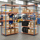 Heavy Duty Industrial Shelving - 1980mm High - 340kg Capacity - Steel Construction