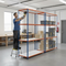 Heavy Duty Industrial Shelving - 2440mm High - 340kg Load Capacity - Melamine - Blue & Orange