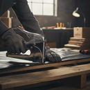 Professional Heavy Duty Staple Gun with Easy Squeeze Mechanism, Durable Chrome Finish and All-Steel Construction for Versa...