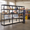 Premium 3x Shelving Unit - 1800mm High - Grey with 12x 60L Plastic Storage Boxes