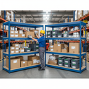 Premium Heavy Duty Industrial Shelving - 1677mm High - 400kg Capacity - Chipboard