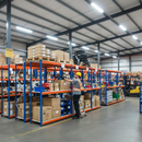 5x Heavy Duty Industrial Shelving - 1980mm High - 800kg Capacity - Blue & Orange