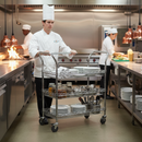 Premium Chrome Wire Basket Trolley - 3 Levels for Versatile Storage