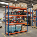 Heavy Duty Industrial Shelving 2000mm High 500kg Capacity - Steel Racking System for Warehouses