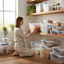 Heavy Duty Nestable Storage Boxes - Clear - Multiple Sizes Available