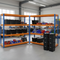 2x Heavy Duty Shelving - 1770mm High - Blue & Orange with 8x 37L Storage Boxes