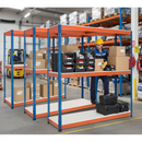 Heavy Duty Melamine Shelving 1677mm High 400kg Capacity - Industrial Warehouse Racking