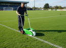Premium Transfer Wheel Line Marker with Adjustable Handle and Durable Plastic Tank for Sports Field Marking - Detail View