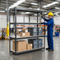 Heavy Duty Industrial Shelving 1800mm High 500kg Per Level - 4 Tier Chipboard Racking Grey