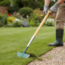 Premium Heavy Duty Edging Knife with Carbon Steel Blade and Lightweight Aluminium Shaft for Precise Lawn and Border Mainte...