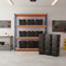 Heavy Duty Shelving with 12x 62L Storage Boxes - 1800mm High - Blue & Orange