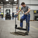 Premium Multi 4 Permanent Boot Wiper with Black Bristled Brushes and Durable Bottom and Side Brushes - Detail View