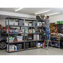 Premium Heavy Duty Garage Shelving - 1800mm High - 325kg Capacity - Grey