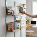 Flexible Wall Mounted Shelving Bookends for Secure Storage