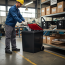 50L Heavy Duty Recycling Bin with Flip Lid - Multiple Colors