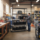 2x Heavy Duty Shelving Units - 1600mm High - Grey with 12x 37L Plastic Storage Boxes