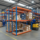 Heavy Duty Industrial Shelving - 1677mm High - 400kg Capacity - Blue & Orange