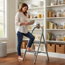 Premium Grey Step Stool - 2 Tread for Safe Access