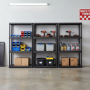 Heavy Duty Plastic Shelving Unit - 1330mm High - 20kg Per Level - Charcoal