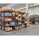 4-Level Heavy Duty Industrial Shelving - 1980mm High - 340kg Capacity - Steel Construction