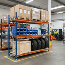 Heavy Duty Longspan Shelving Extension Kit - 3000mm High - Blue & Orange