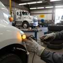 Button Blast LED Warning Lights - Amber