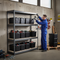 Heavy Duty Shelving Unit - 2000mm High with 12x 62L Plastic Storage Boxes