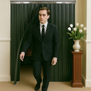 Abattoir Blackout PVC Strip Curtains Solid Black (Hook-on)