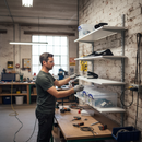 Premium Wall Mounted Shelving - 600mm Wide - Melamine - Silver Finish