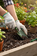 Premium Heavy Duty Hand Trowel with Soft Grip Handle and Carbon Steel Blade for Gardening and Landscaping - Detail View