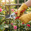 Premium High-Performance Secateurs with Rubber Shock Absorber and Forged Aluminium Alloy Handles for Precision Cutting - M...