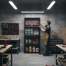 Heavy Duty Plastic Shelving - 1330mm High - 20kg Capacity - Charcoal