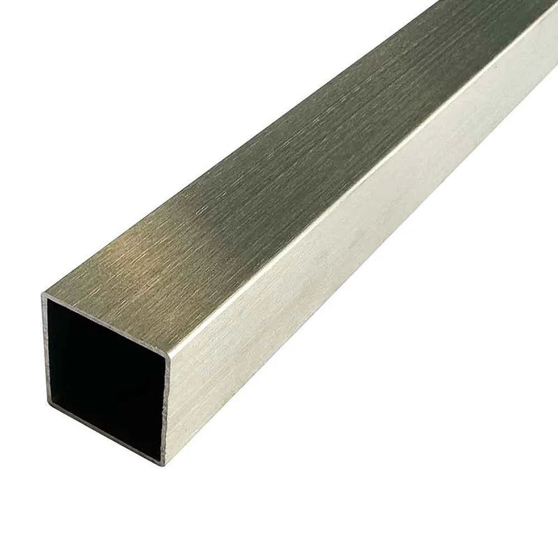 Stainless Steel Box Section 304 Dull Polished - 20mm x 20mm x 1.2mm - 304 Grade