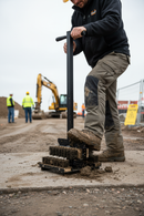 Premium Heavy Duty Boot Wiper with Dual Brushes and Freestanding Design for Effective Footwear Cleaning - Detail View