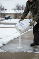 Professional Winter Package with 22kg White Rock Salt, 200L Grit Bin, Scoop, and Heavy Duty Snow Shovel for Winter Safety ...
