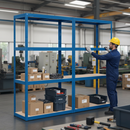 Premium Industrial Shelving - 1600mm High - Supports 200/280kg - Blue