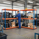 Heavy Duty Industrial Shelving Unit - 1980mm High - 400kg Capacity - 5 Tier Steel Racking System