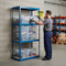 Heavy Duty Shelving Unit 1600mm High with 8x 33.5L Storage Boxes