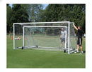 Premium Folding Freestanding 9 v 9 Football Goals with Heavy Duty Aluminium Frame and Detachable Backbar - Main Product Image