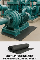Heavy-Duty Rubber Sheet Roll – Soundproofing, Vibration Control for Home & Industrial Use