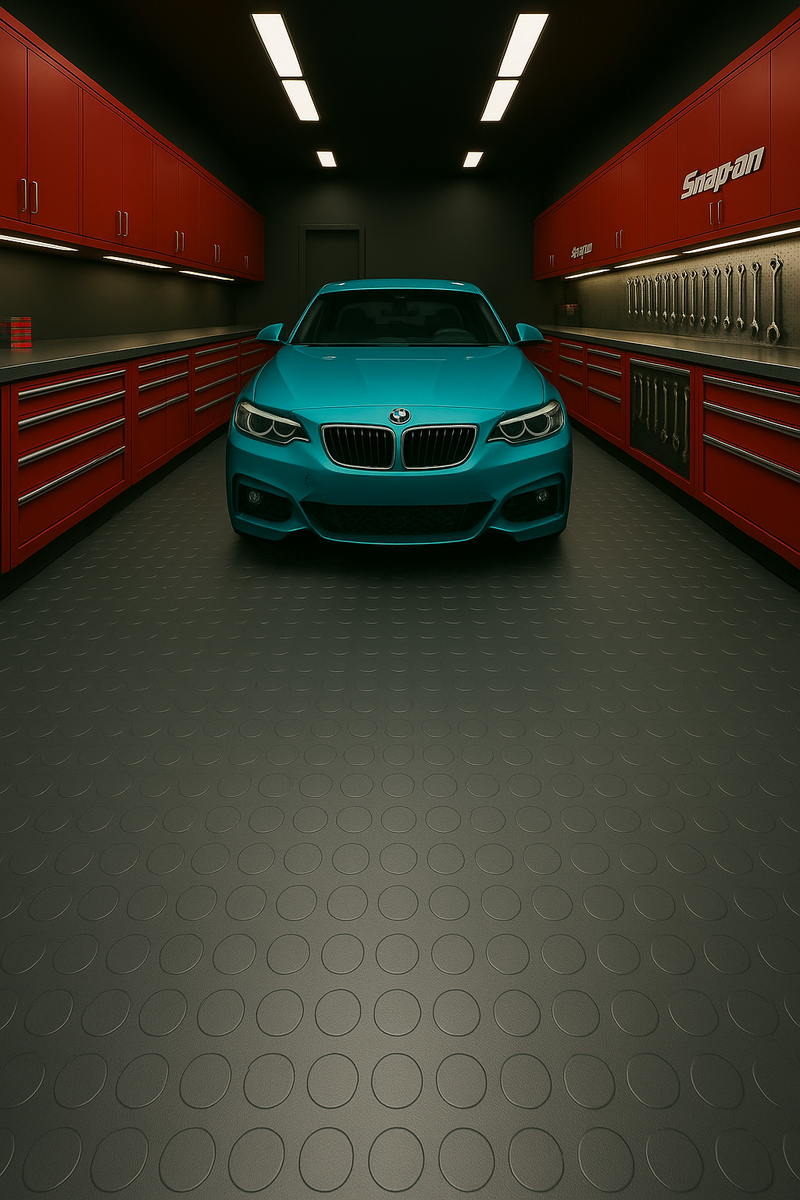 Round Dot Garage Flooring