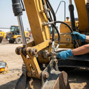 Premium Braided Hydraulic Hose Assembly 610mm Length for Tail Lift Applicatio... - Detail View