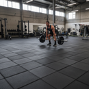 Premium Heavy-Duty Interlocking Gym Flooring 30mm Thickness - Black Finish for Maximum Impact Protection and Easy Installa...