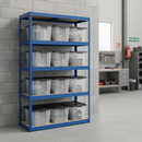 Premium Shelving Unit - 1800mm High with 12x 24L Plastic Storage Boxes