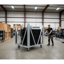 Professional Stage Pit Barrier Trolley for Straight 1M Elements - Lightweight Aluminum Construction for Efficient Event Lo...