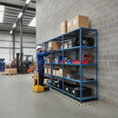 Heavy Duty Industrial Shelving - 1830mm High - 200kg Capacity - Steel - Blue - UK Stock
