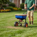 Premium Rotary Seed and Fertiliser Spreader with 25kg Hopper Capacity and Adjustable Spread Width for Lawn and Garden Use ...