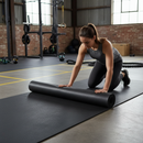 Premium Heavy-Duty Rubber Gym Flooring - 8mm Black Roll for Commercial and Home Fitness Spaces - Main Product Image
